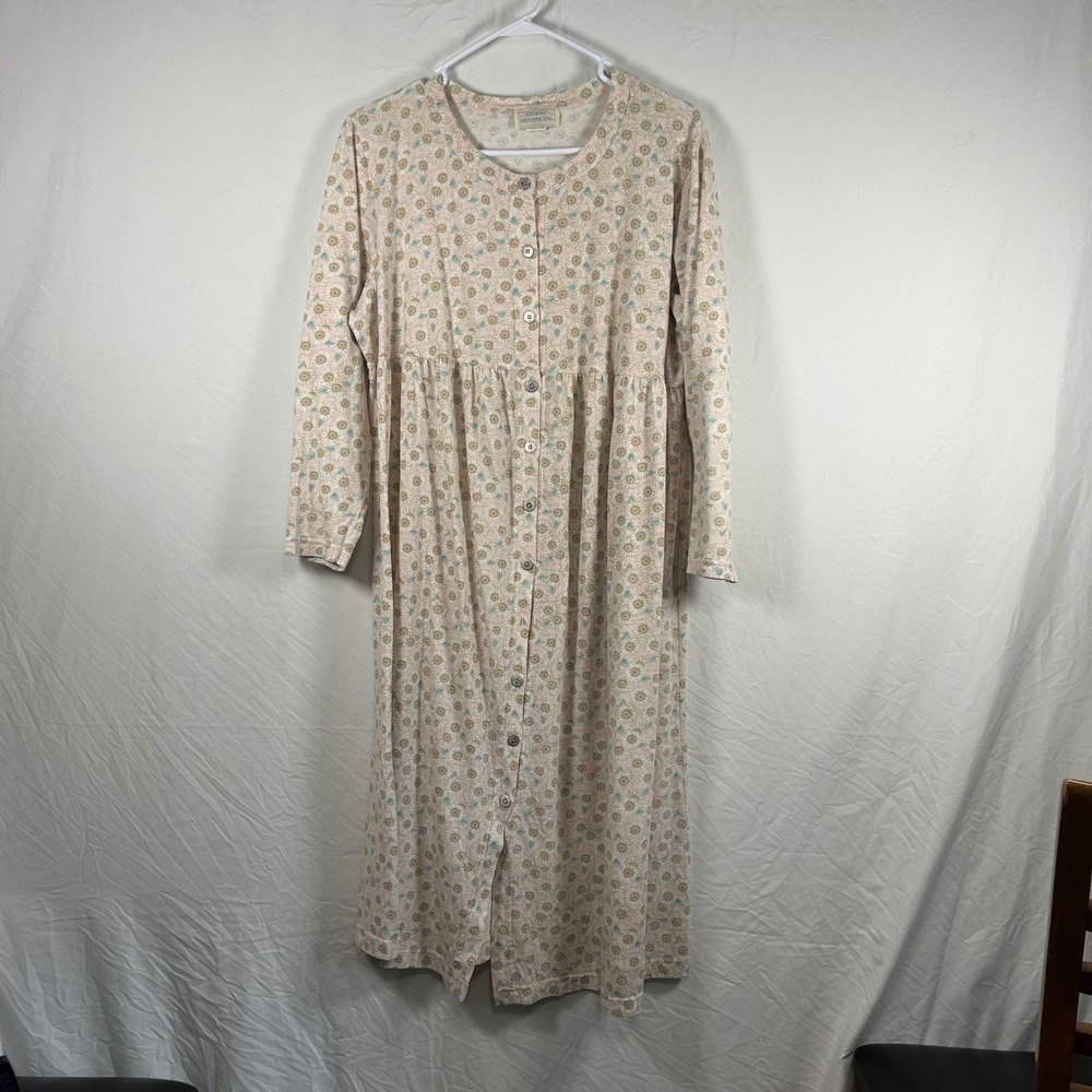 Just What She's Expecting Maternity Nightgown Medium Pink Floral Vantage